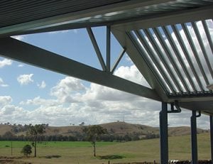 Openable Roof Louvred